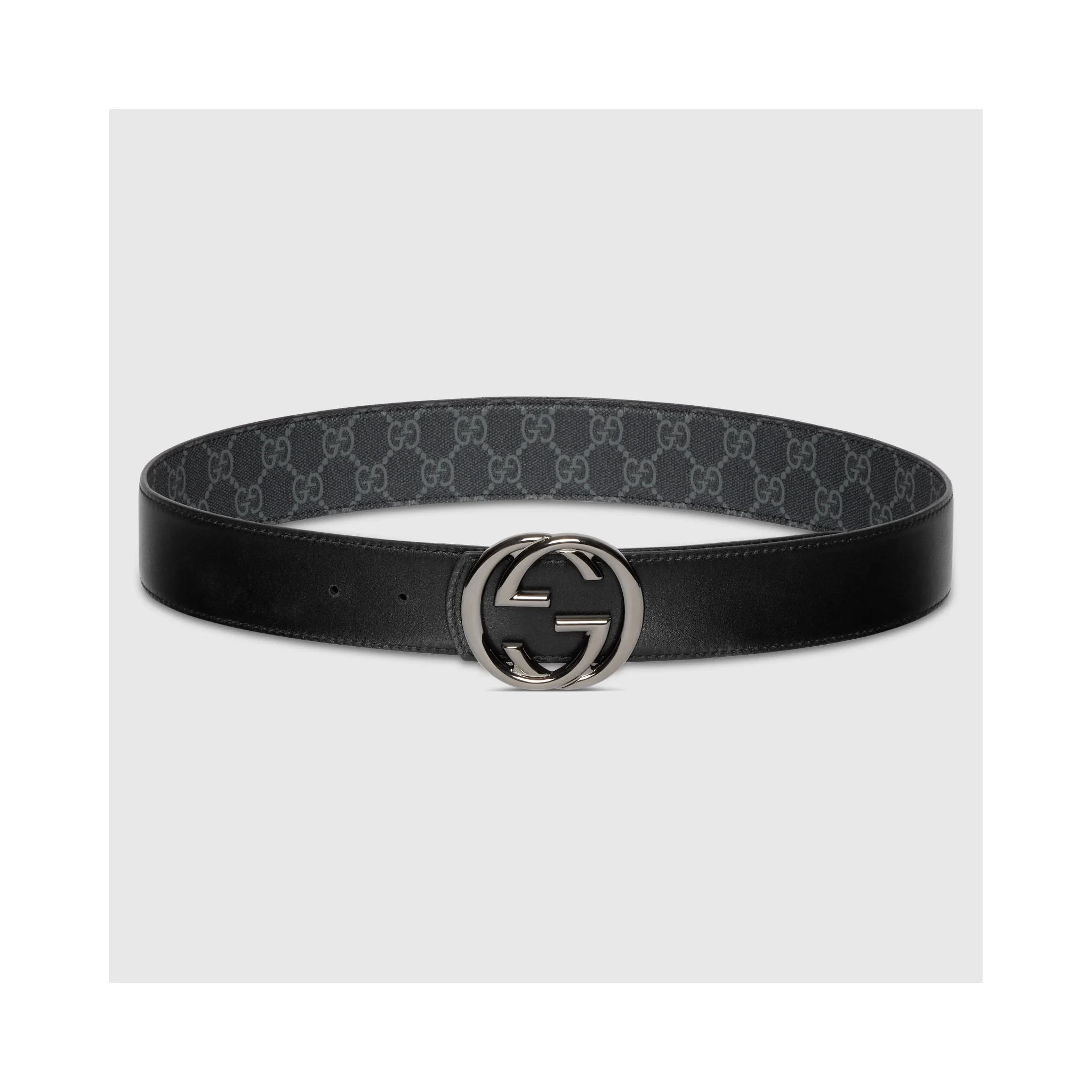 "Interlocking G" reversible belt
