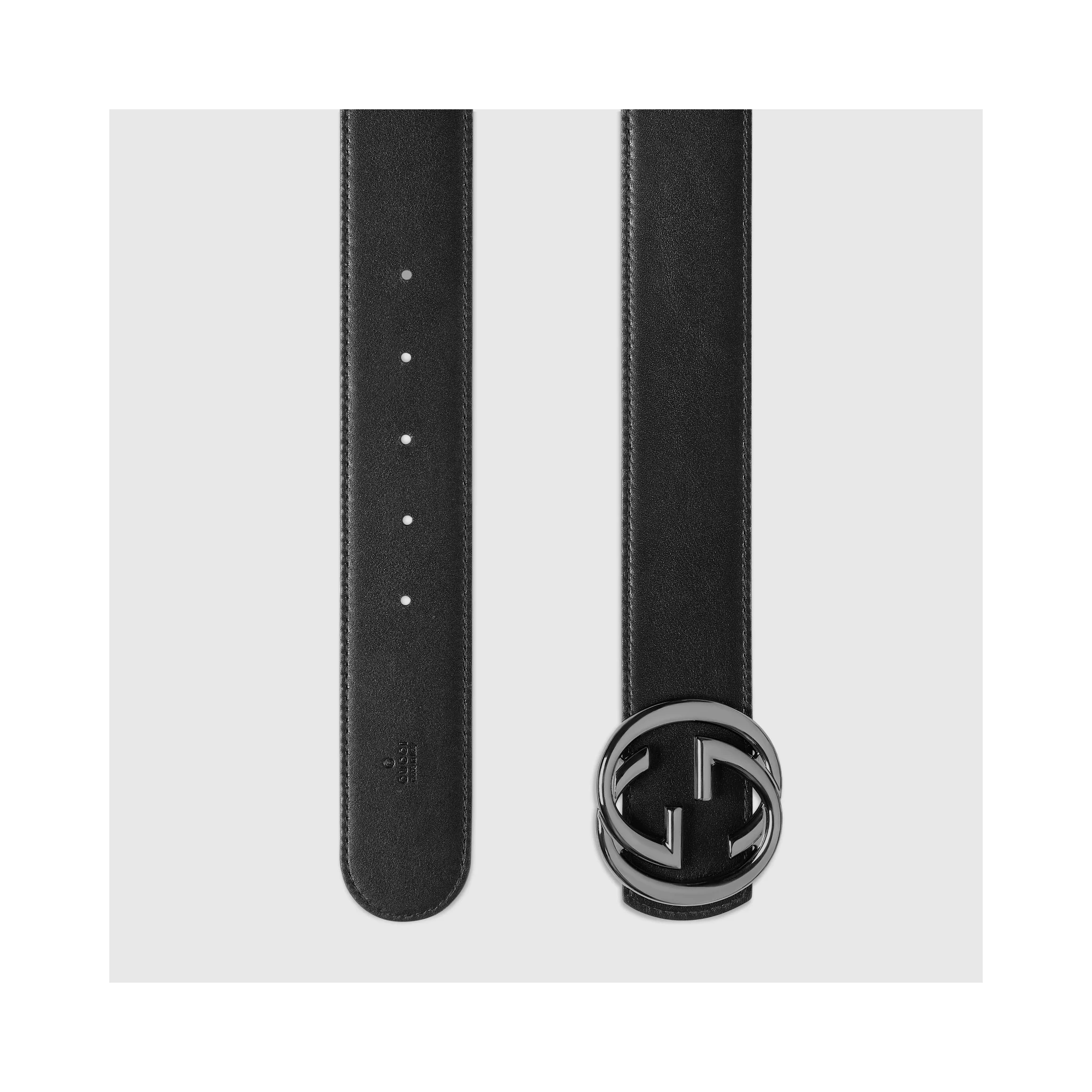 "Interlocking G" reversible belt
