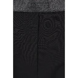 Wool pants with logo