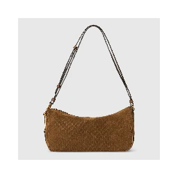 "Gucci Half Horsebit" in suede shoulder bag