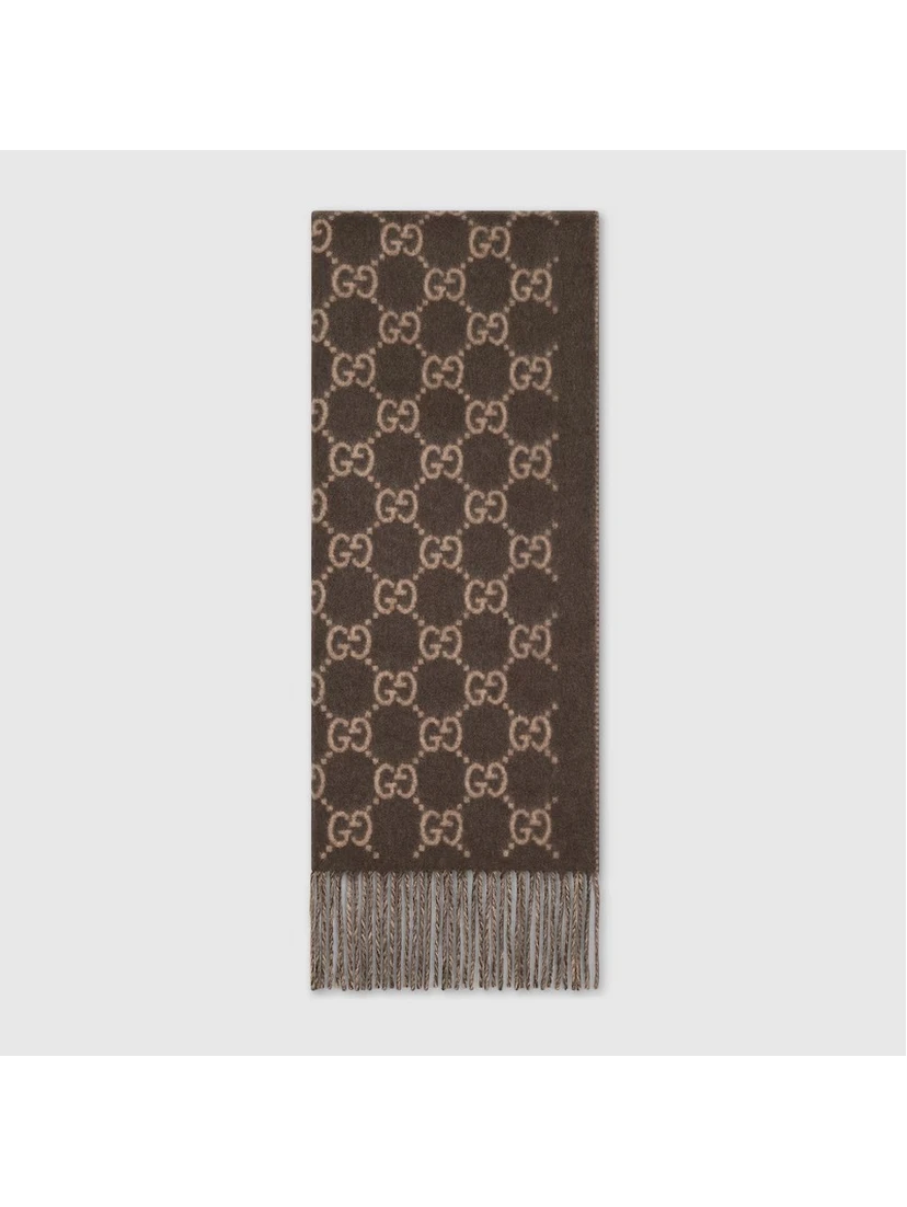 "GG" cashmere scarf