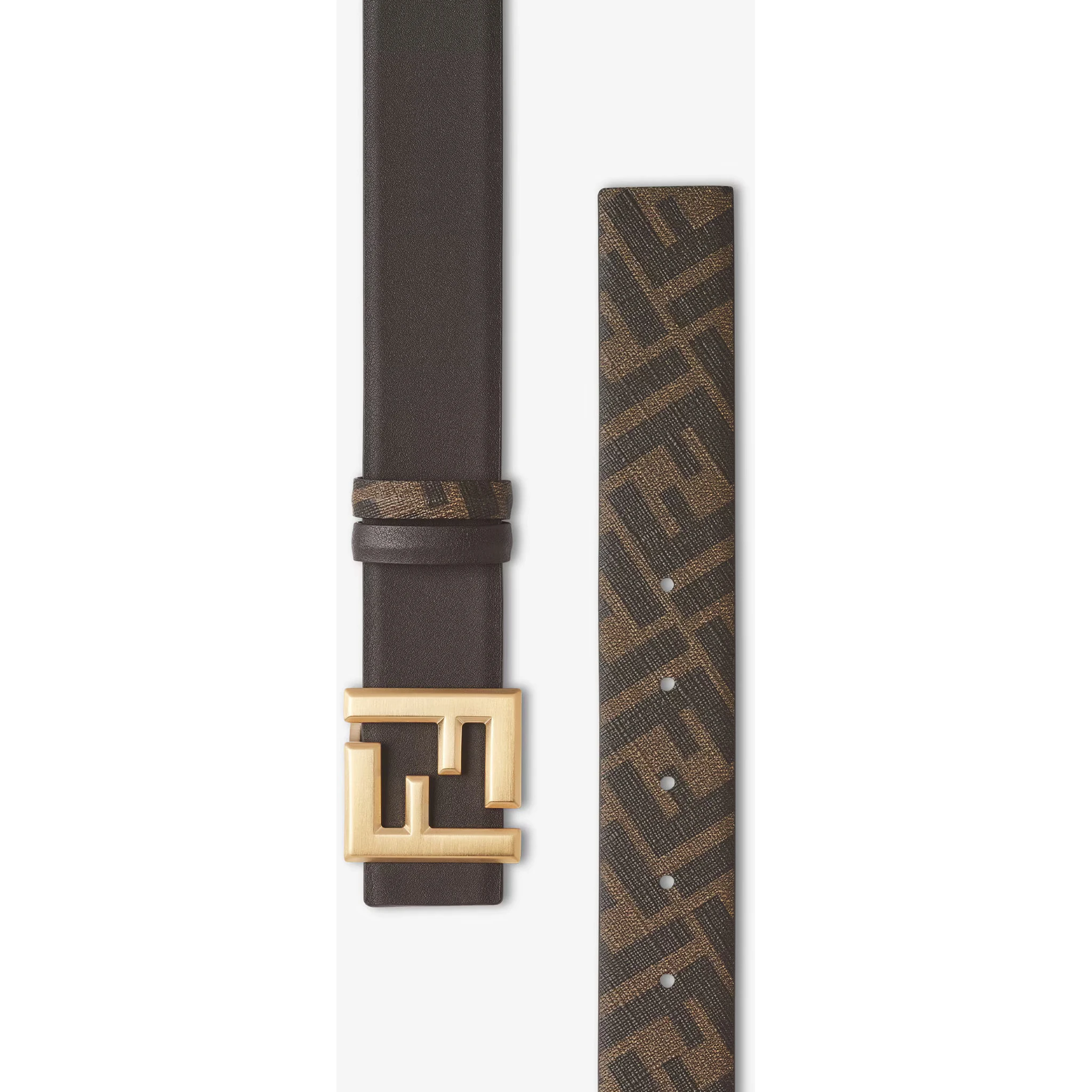 أحزمة فندي بنية اللون