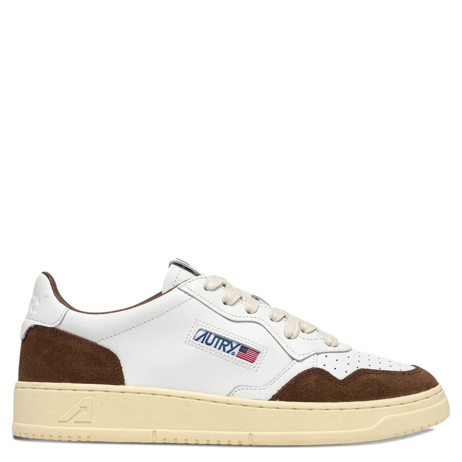 logo-patch leather sneakers
