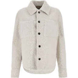 OVER SHIRT SHEARLING BIANCO