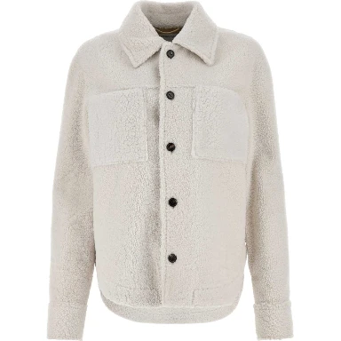 OVER SHIRT SHEARLING BIANCO