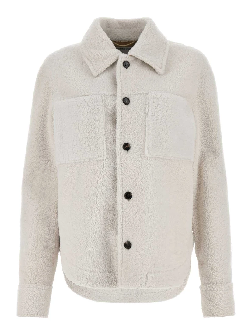 OVER SHIRT SHEARLING BIANCO