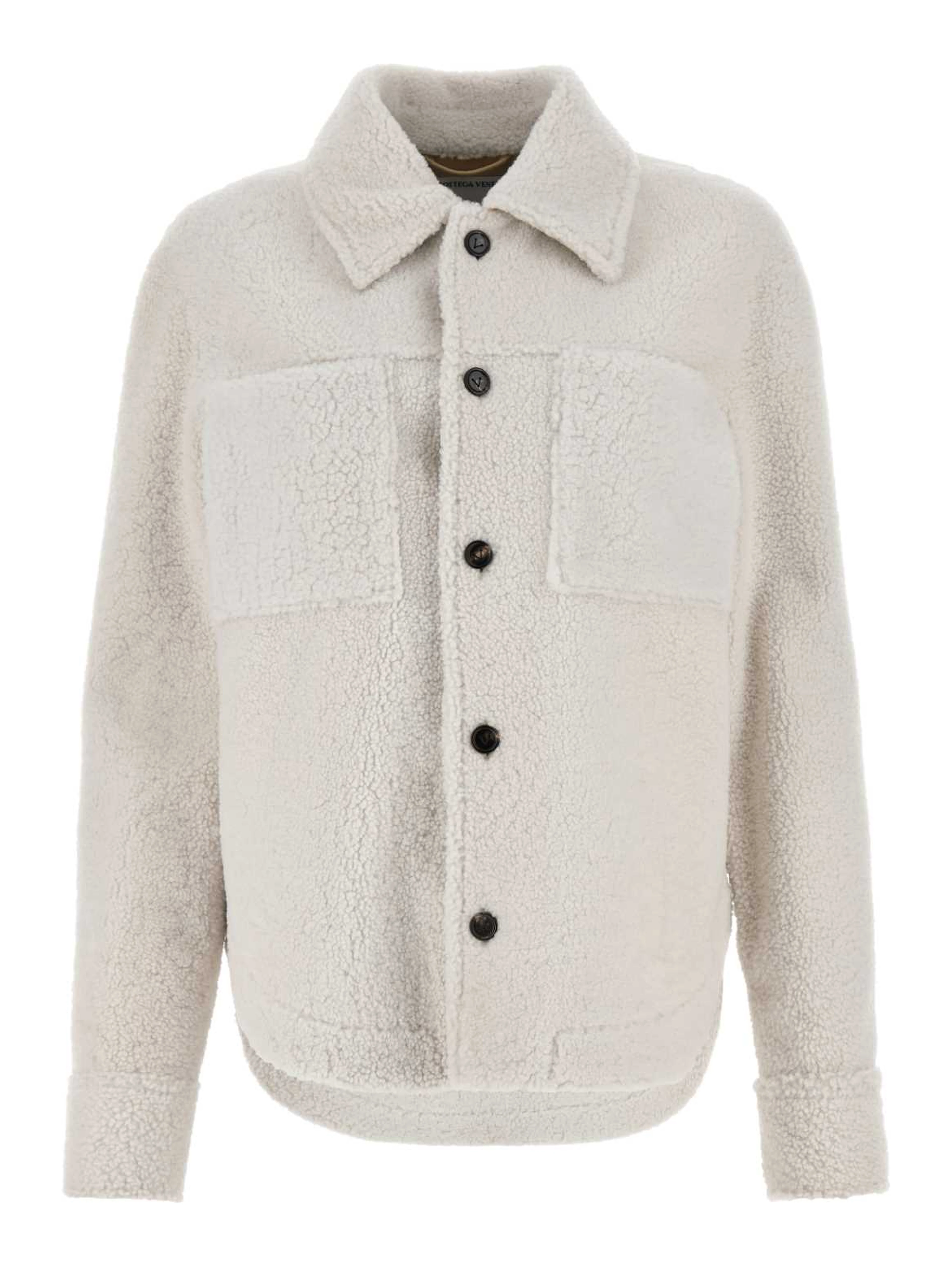 OVER SHIRT SHEARLING BIANCO