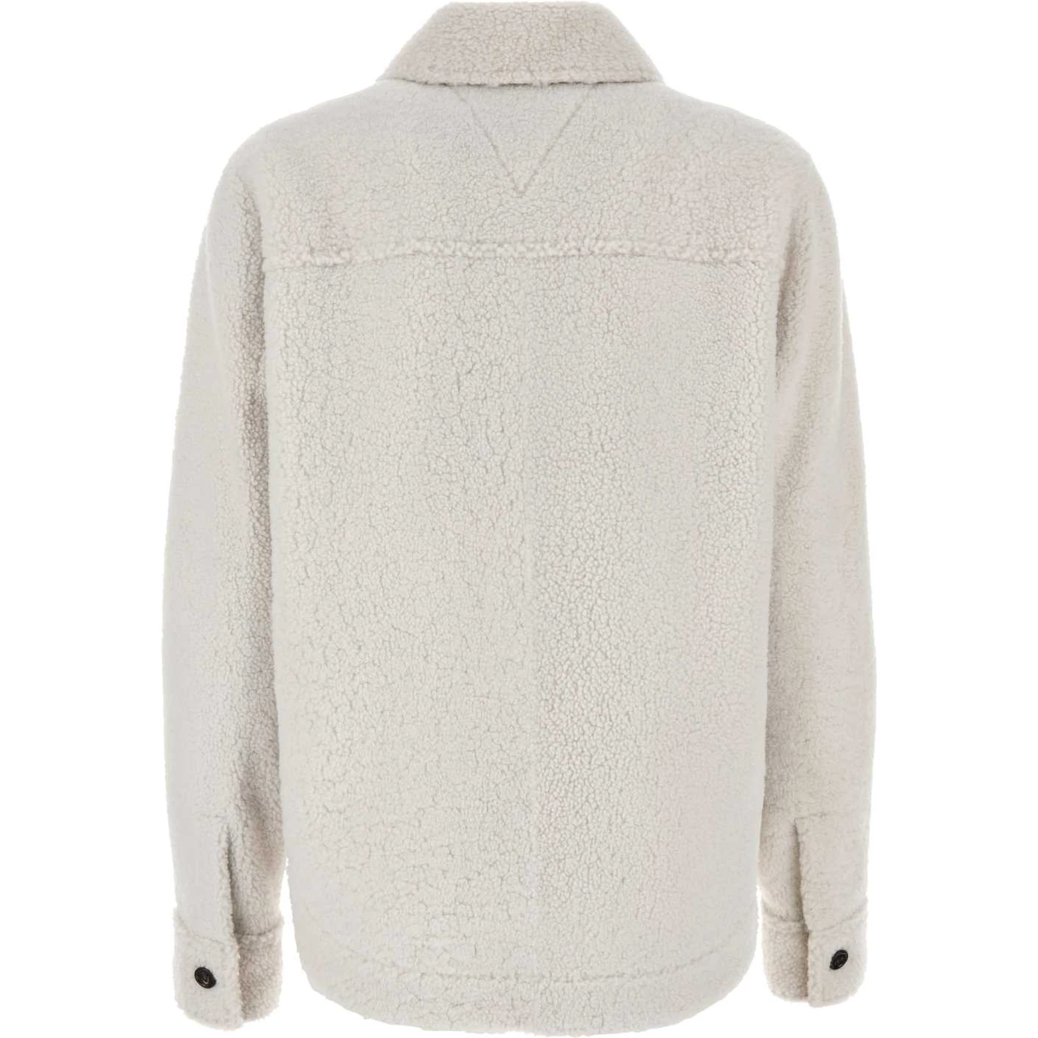 OVER SHIRT SHEARLING BIANCO