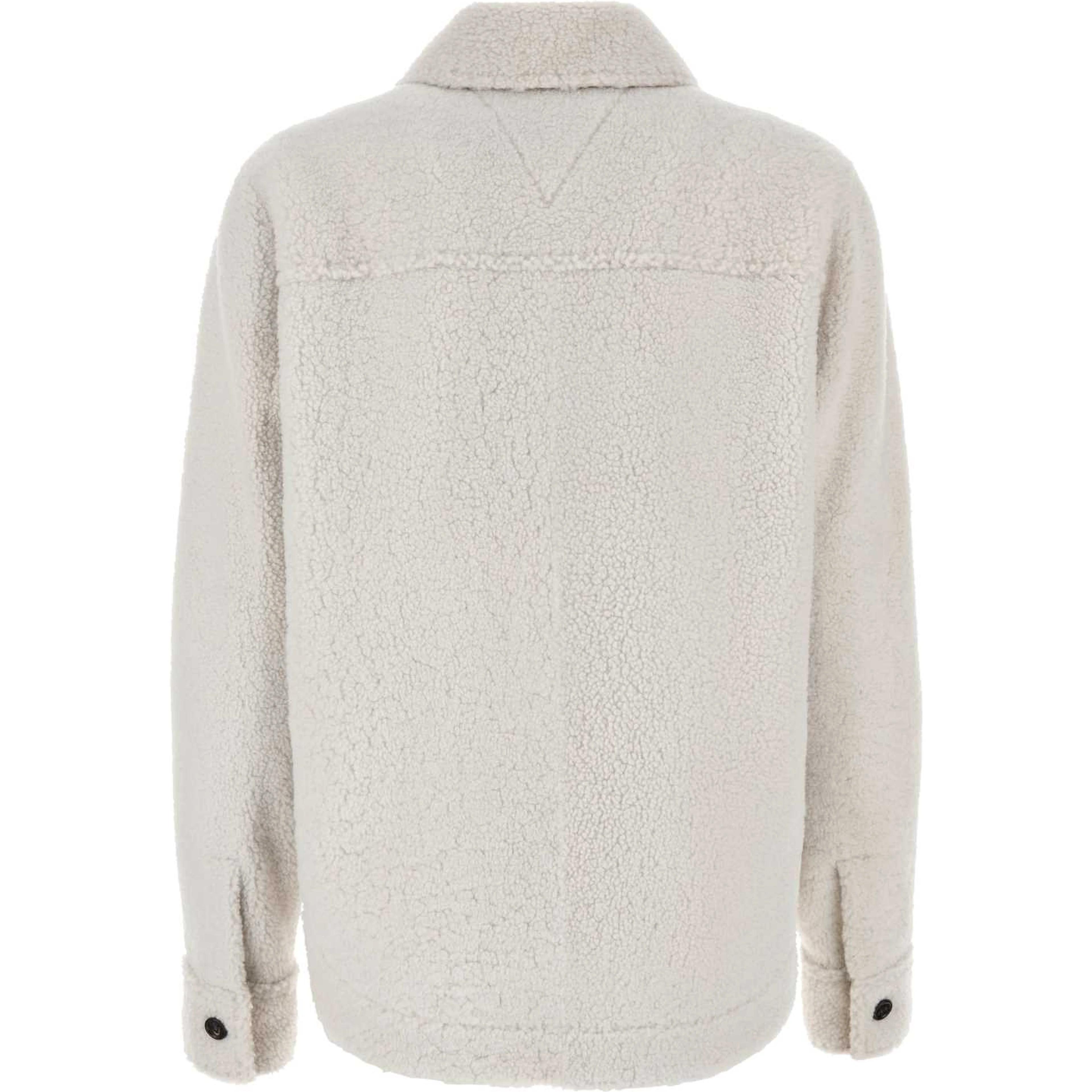 OVER SHIRT SHEARLING BIANCO