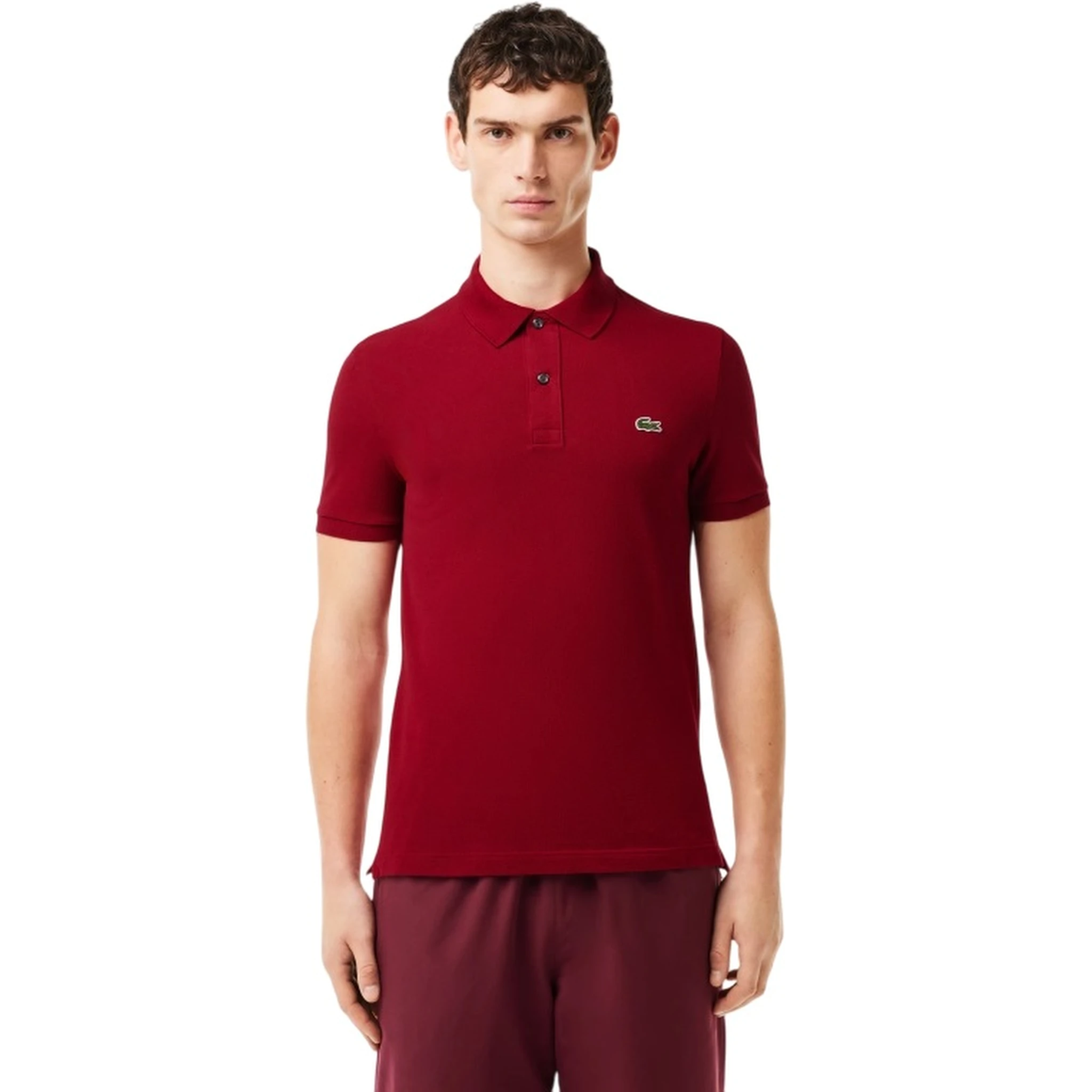 Lacoste T-shirts and Polos Bordeaux