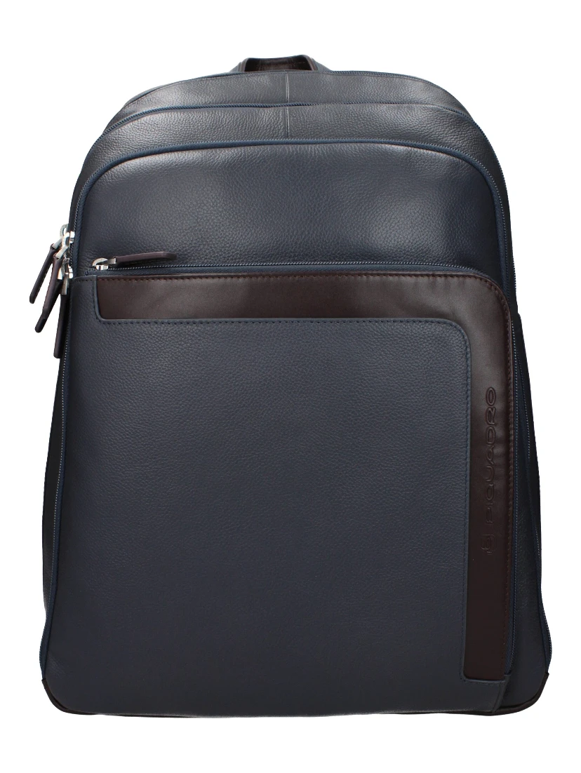 Gray Leather Backpack