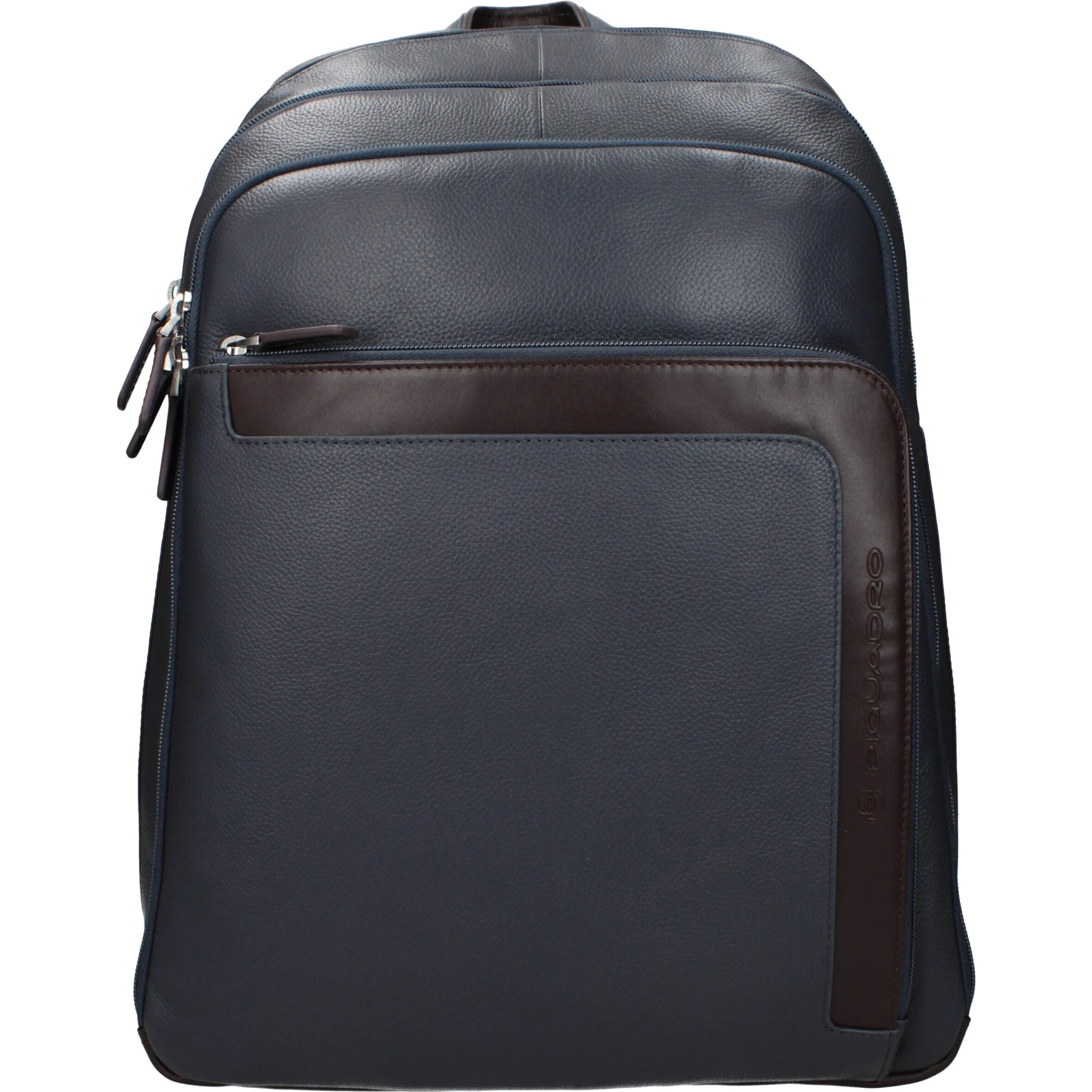 Gray Leather Backpack