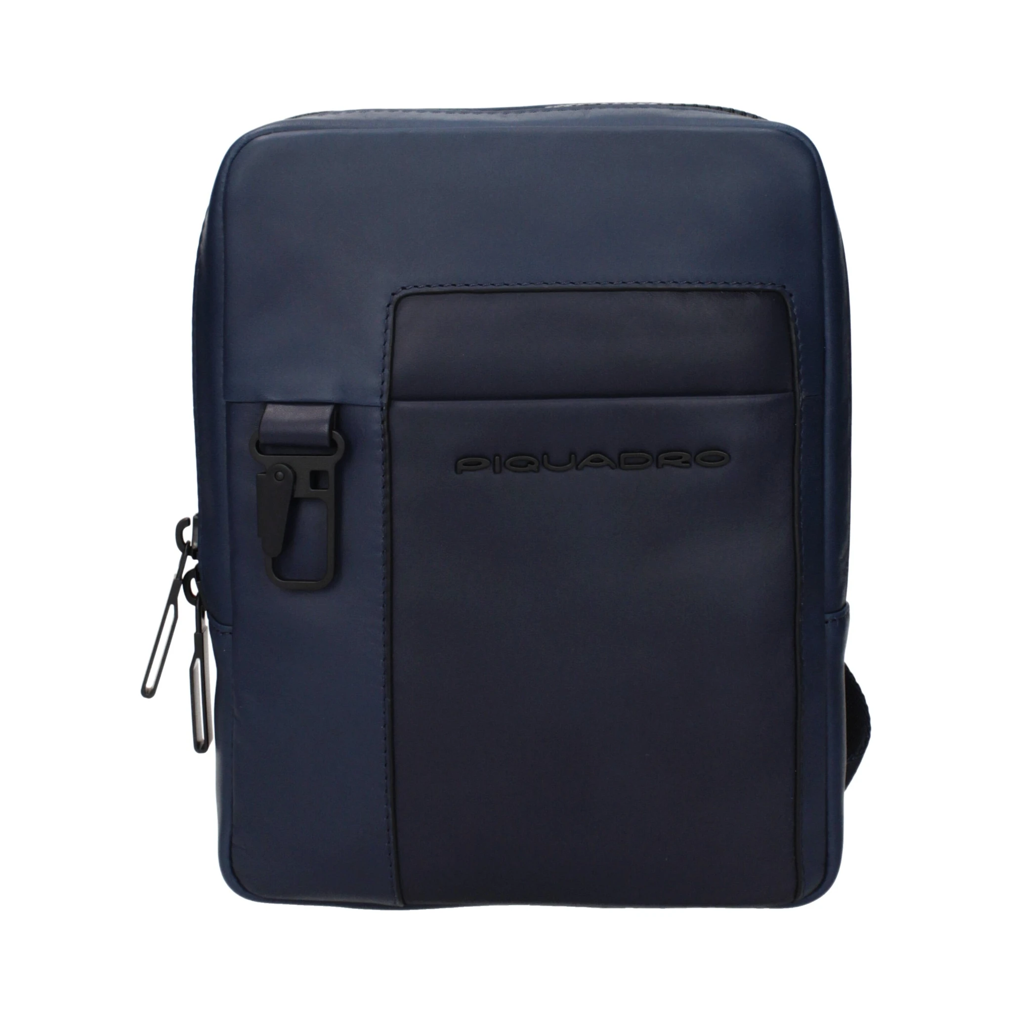 Blue Leather Crossbody Bag