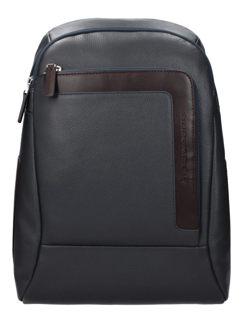 Gray Leather Backpack