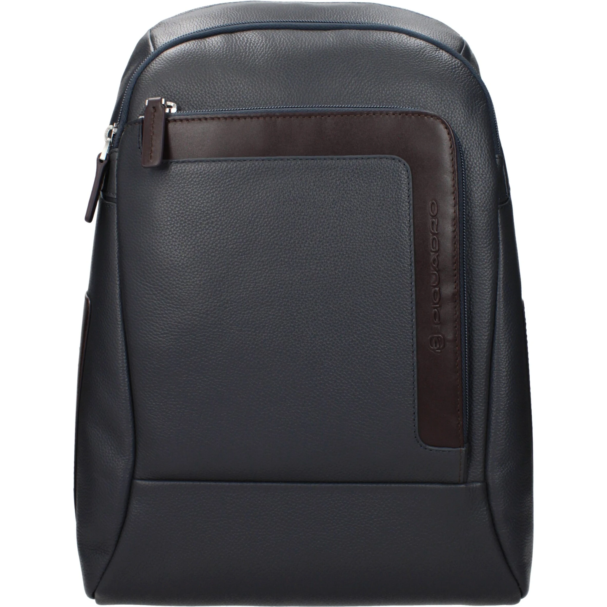 Gray Leather Backpack