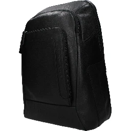 Black Leather Backpack