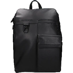 Black Leather Backpack