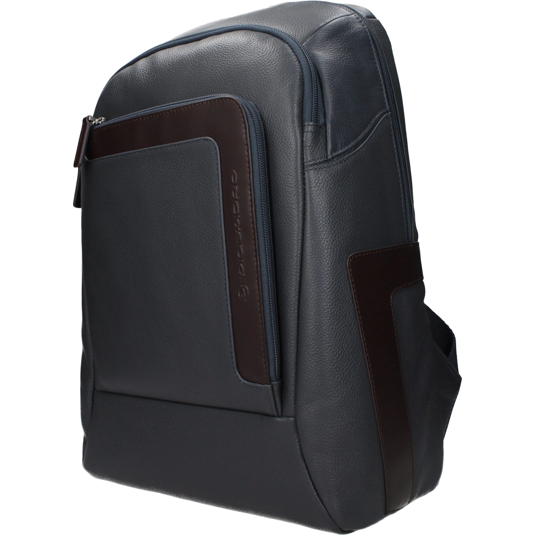 Gray Leather Backpack