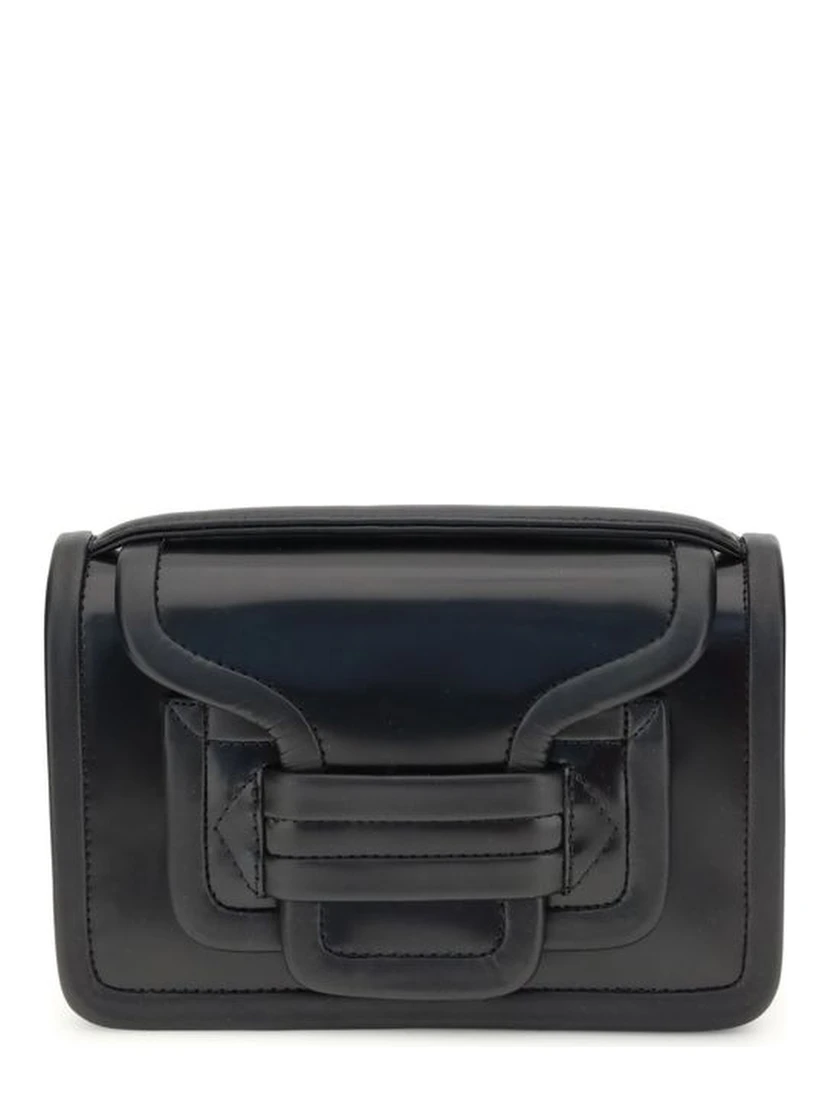 Black Calf Leather Bos Taurus Shoulder Bag