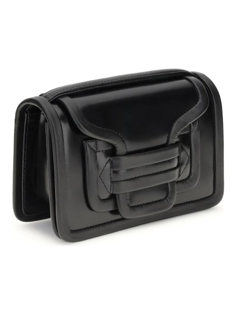 Black Calf Leather Bos Taurus Shoulder Bag