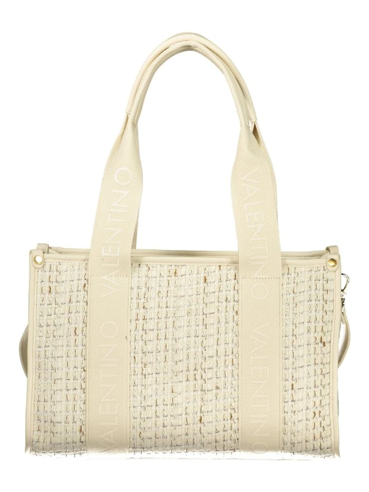 Bianco Polyester Woman Handbag
