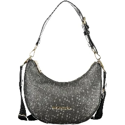 حقيبة يد نسائية سوداء من البولي يوريثان