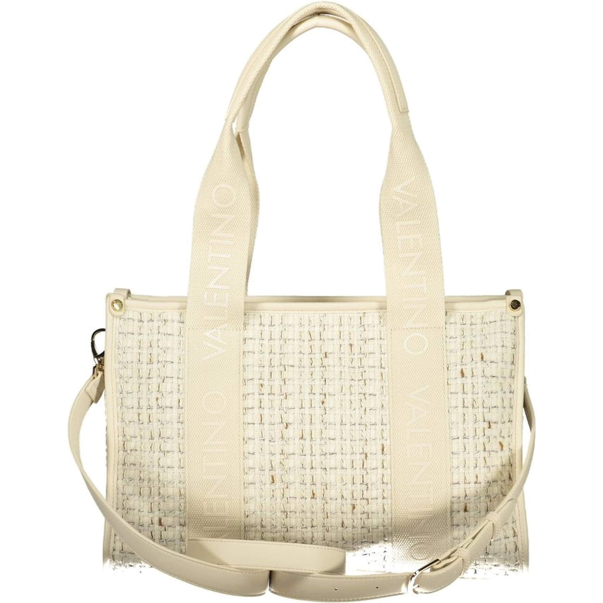 Bianco Polyester Woman Handbag
