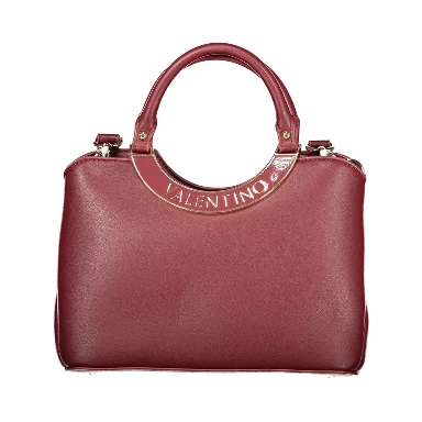 Rosso Polyurethane Women Handbag