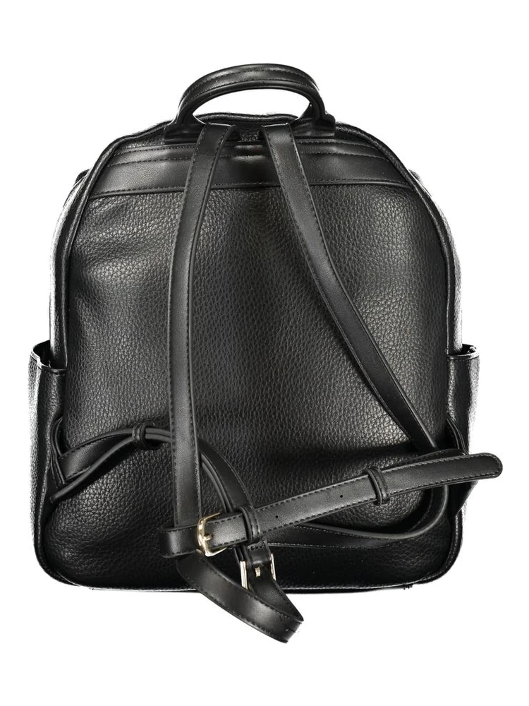 Black Polyurethane Women Backpack alternative