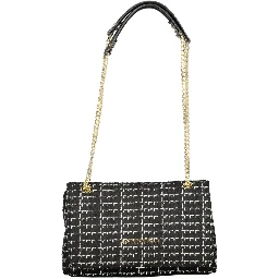 Nero Polyurethane Woman Handbag