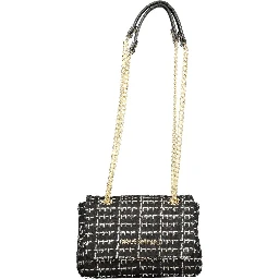 Nero Polyurethane Women Shoulder Bag