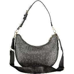 حقيبة يد نسائية سوداء من البولي يوريثان