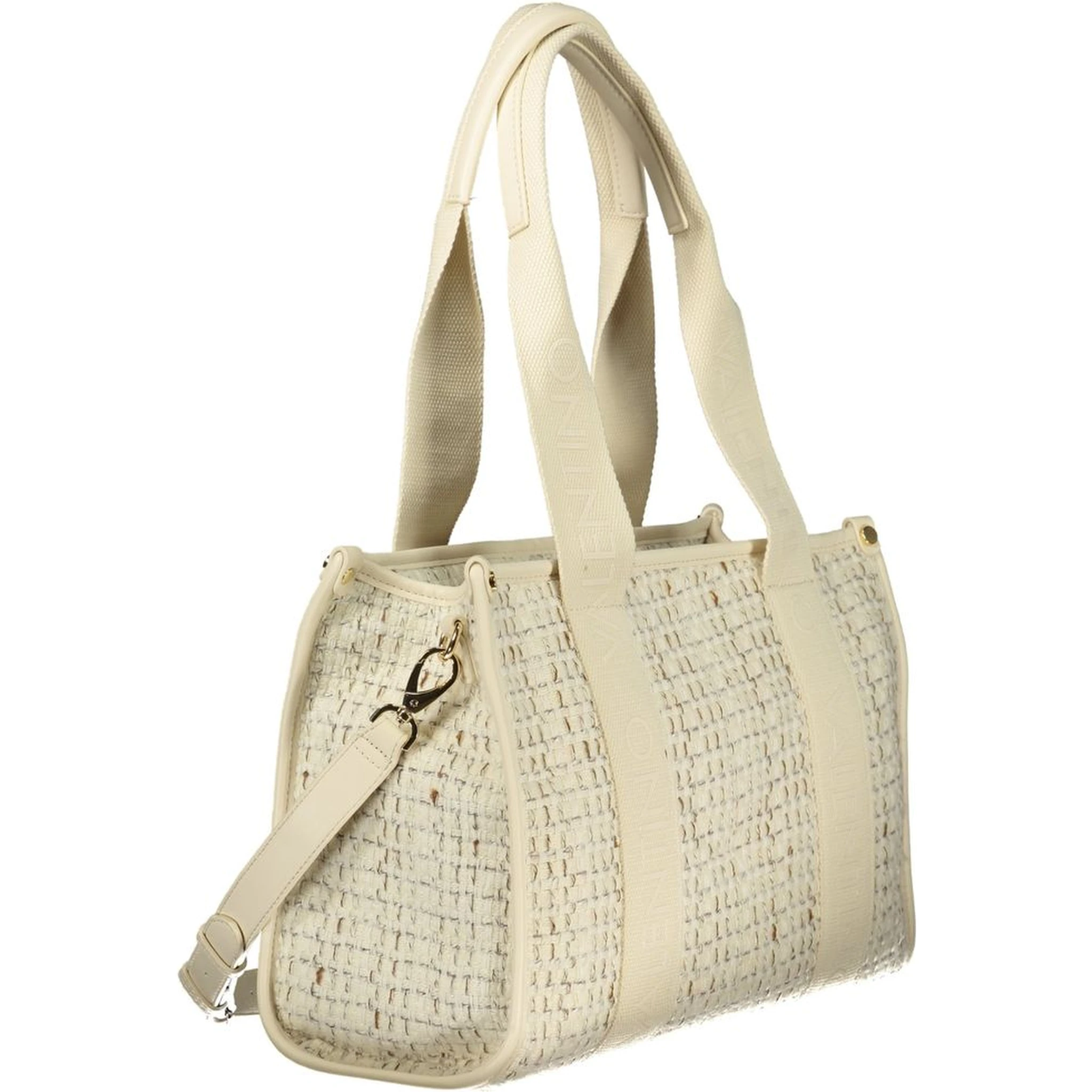 Bianco Polyester Woman Handbag