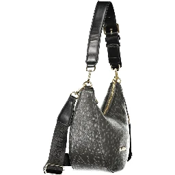 حقيبة يد نسائية سوداء من البولي يوريثان