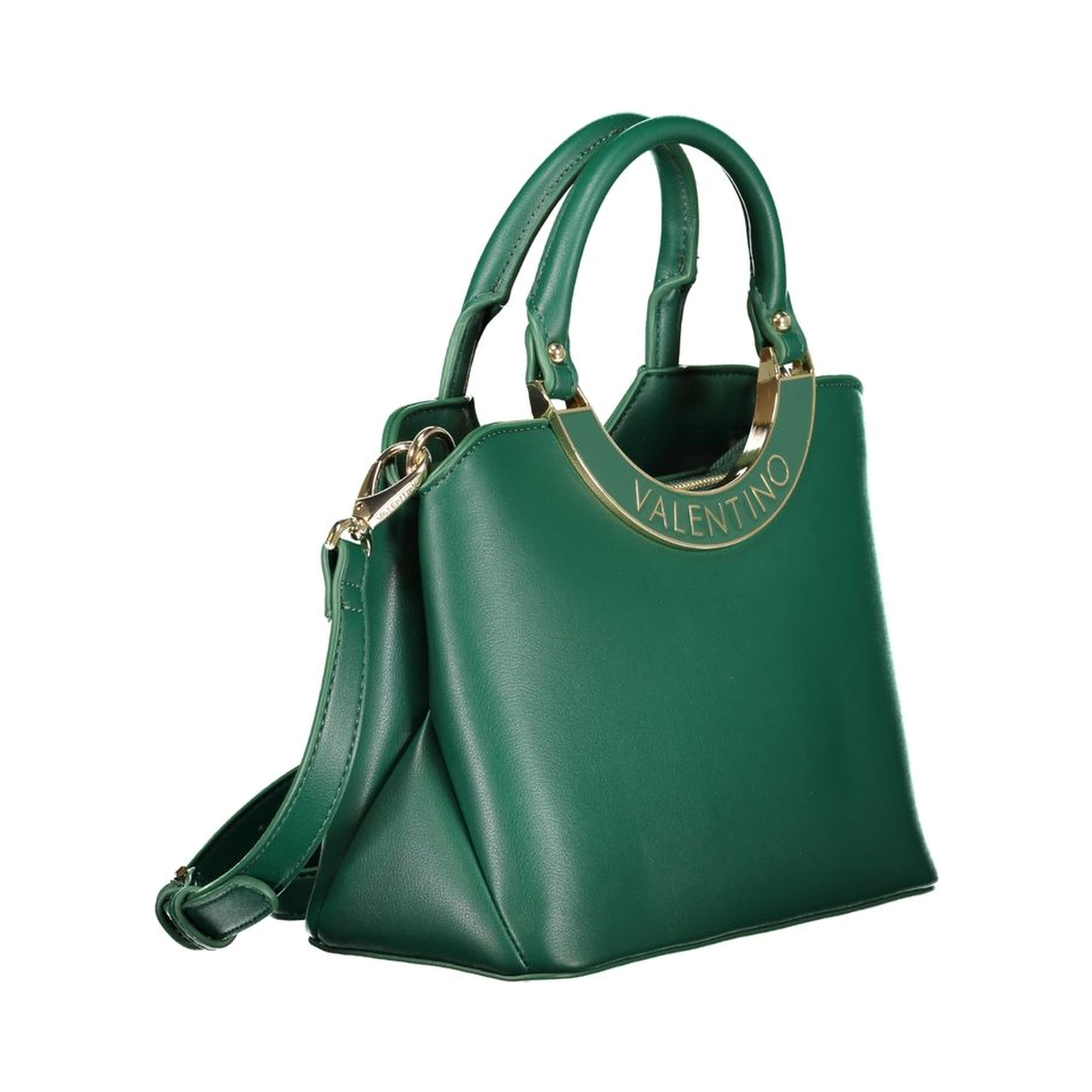 Verde Polyurethane Women Handbag
