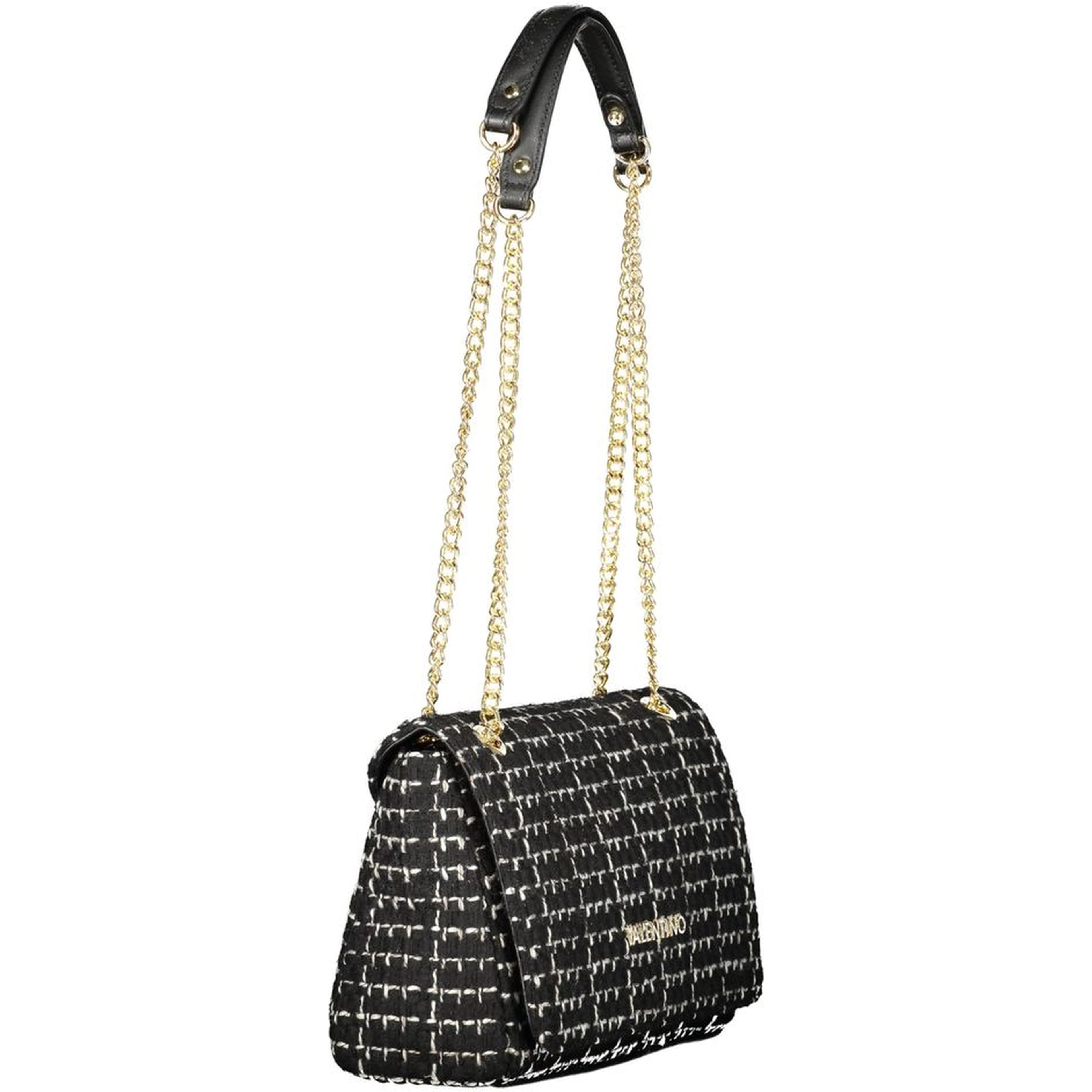Nero Polyurethane Woman Handbag