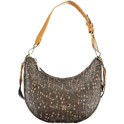 Marrone Polyurethane Women Handbag