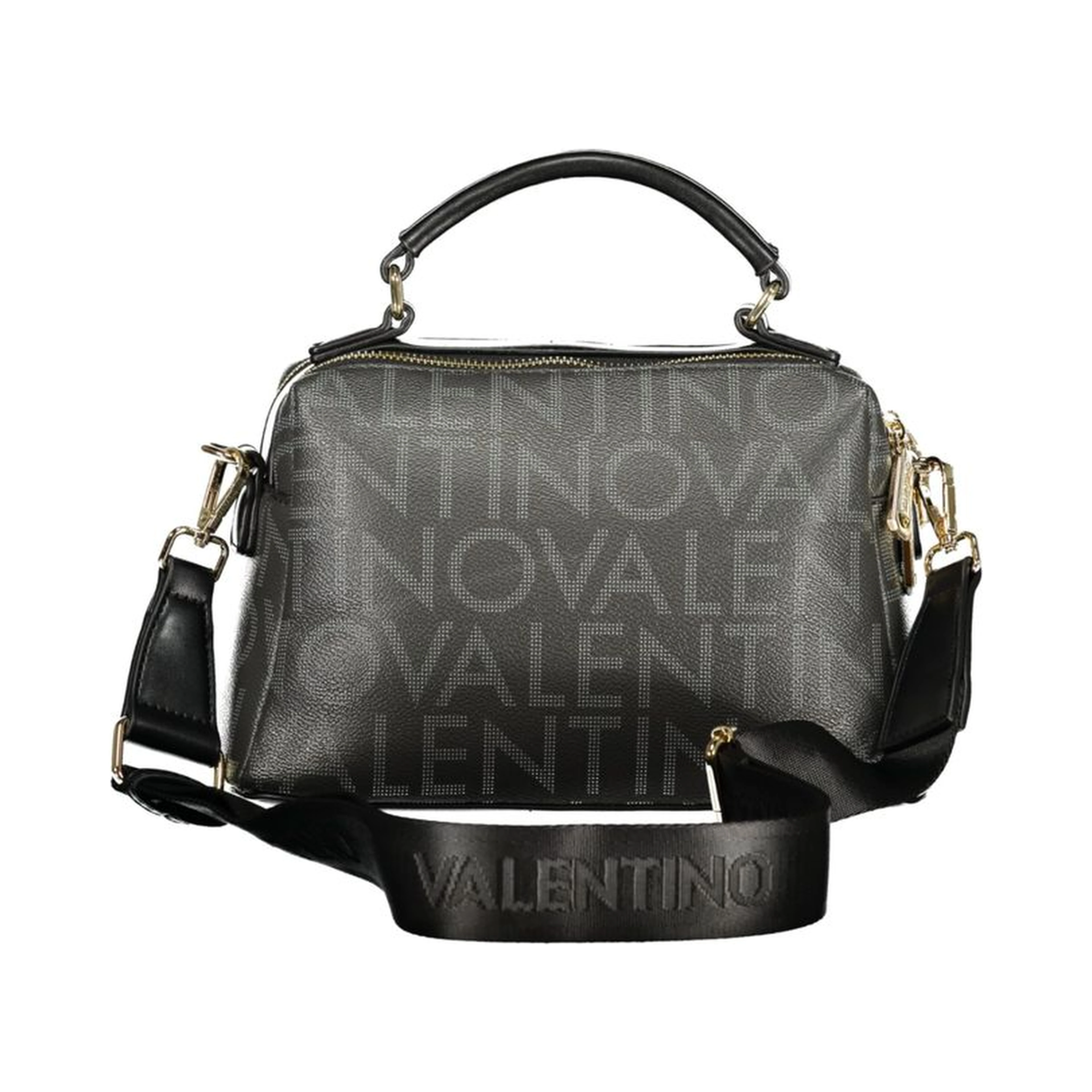 Nero Polyurethane Women Handbag