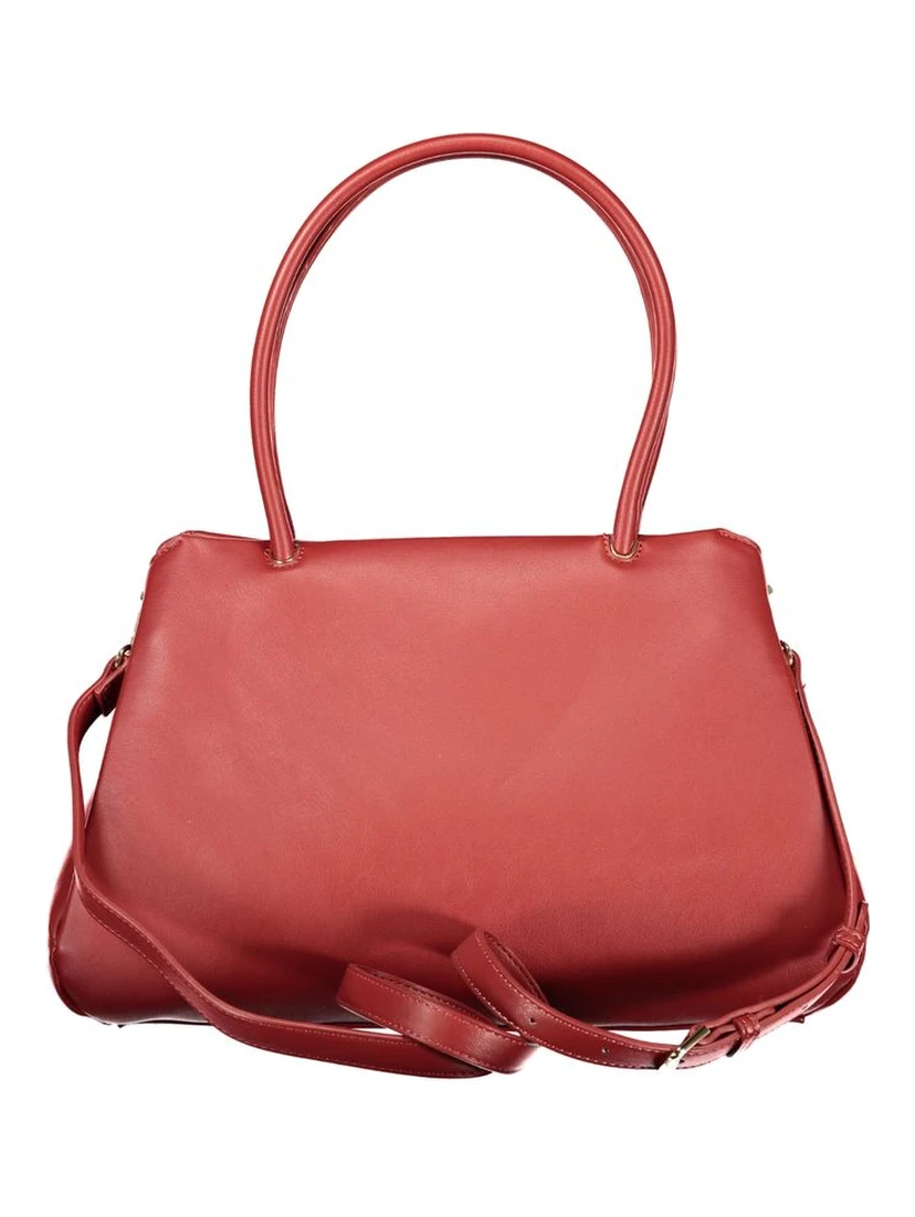 Rosso Poliuretano Woman Handbag