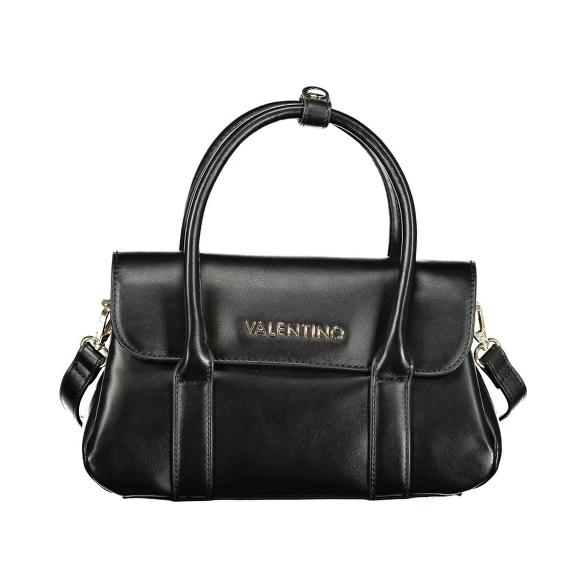 Nero Polyurethane Women Handbag