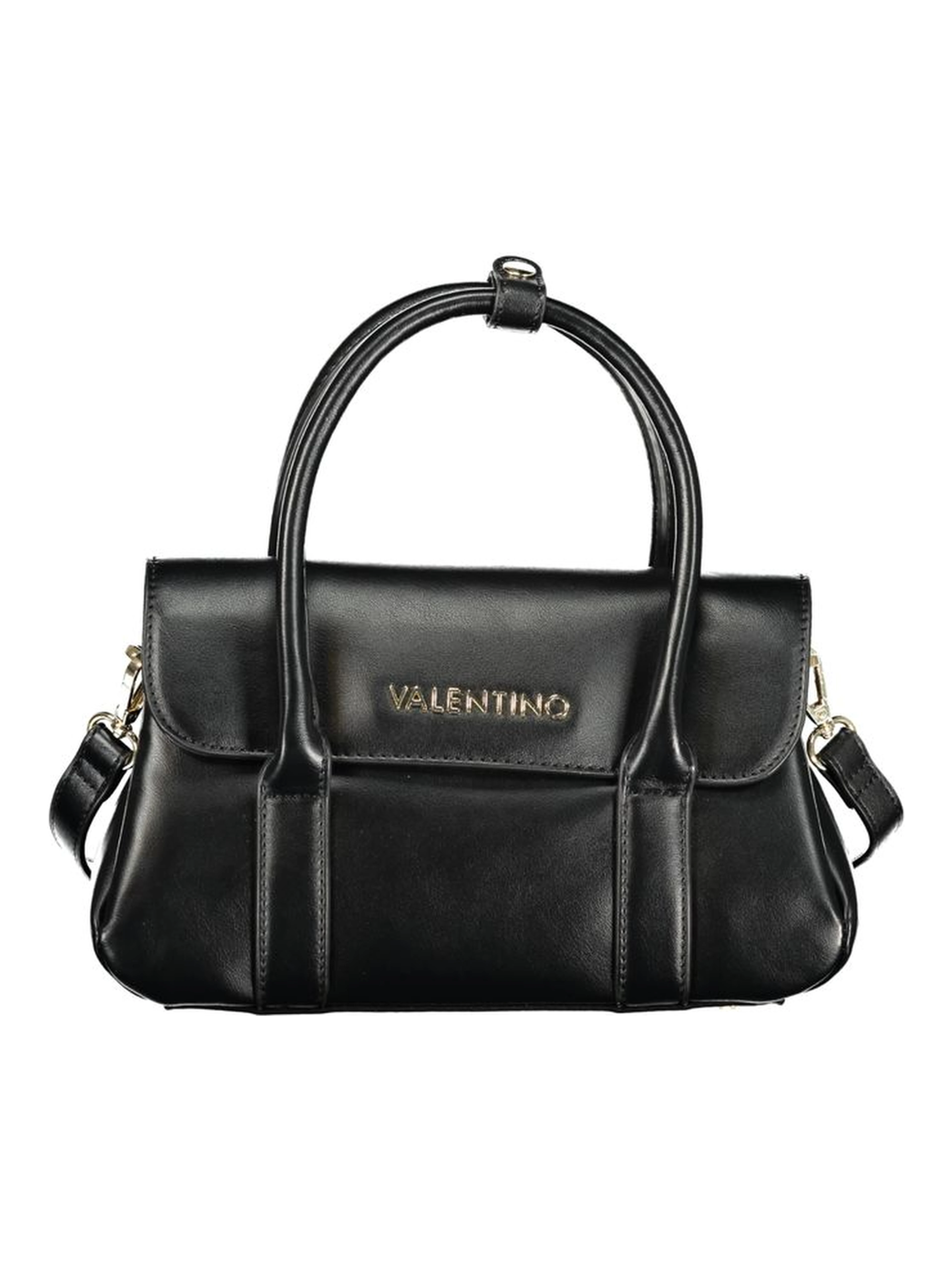 Nero Polyurethane Women Handbag
