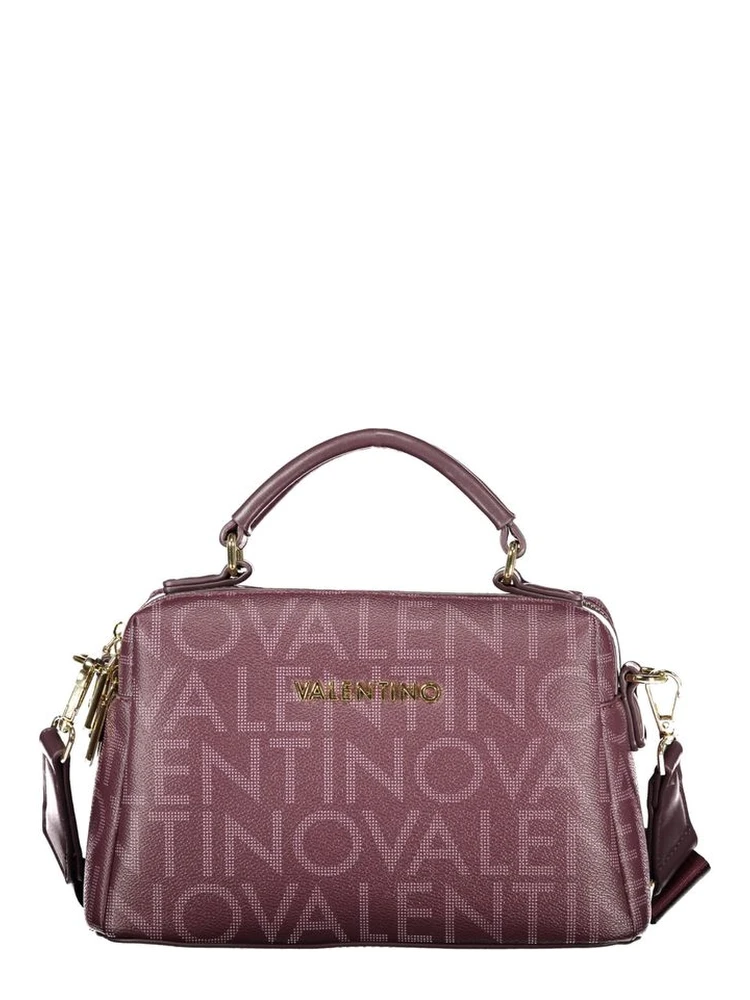 Red Polyurethane Women Handbag