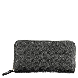 Black Polyurethane Women Wallet