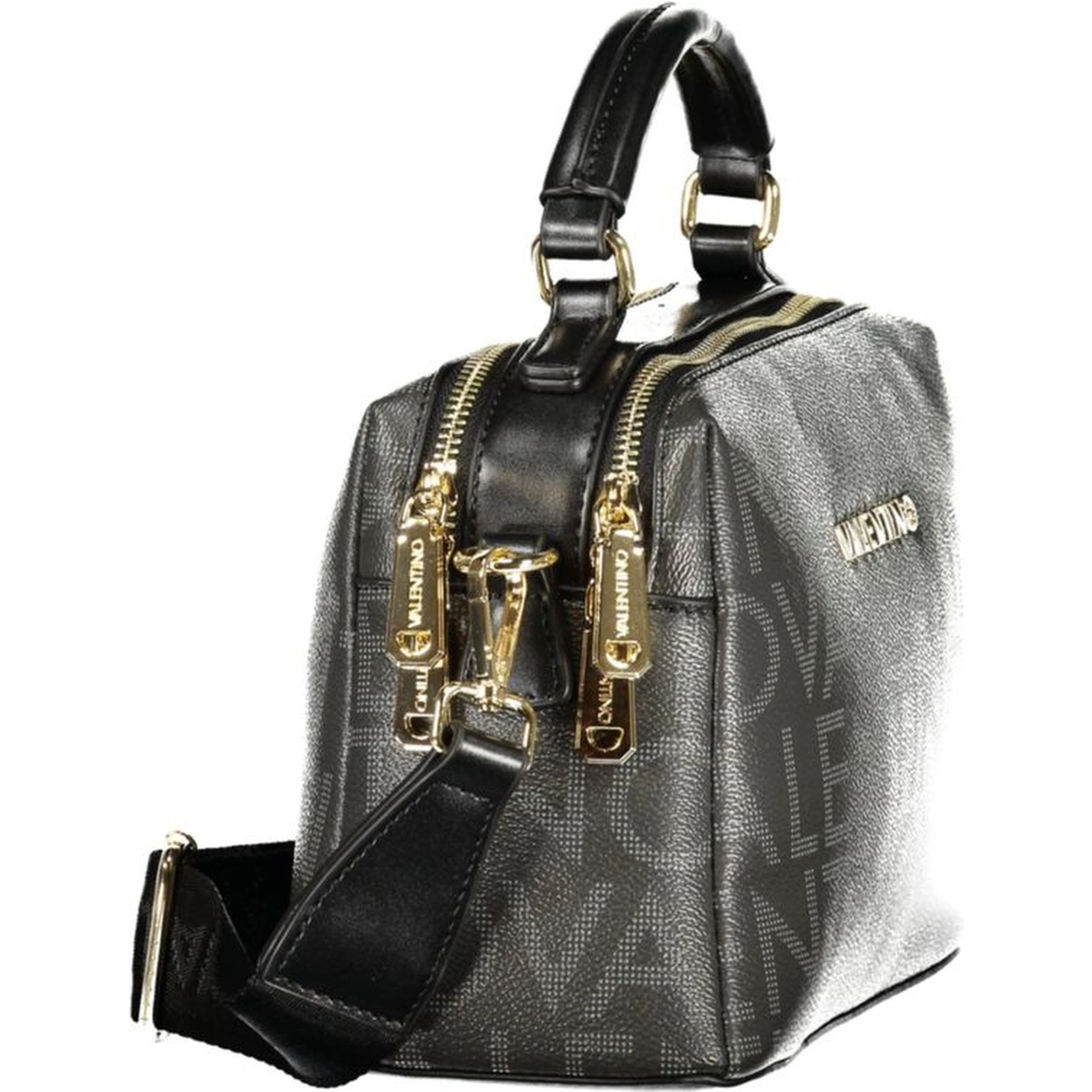 Nero Polyurethane Women Handbag