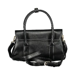 Nero Polyurethane Women Handbag