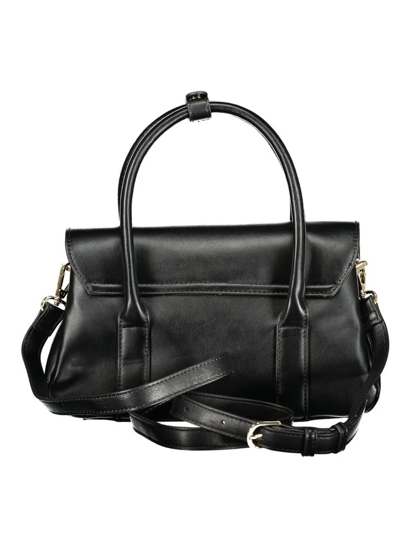 Nero Polyurethane Women Handbag