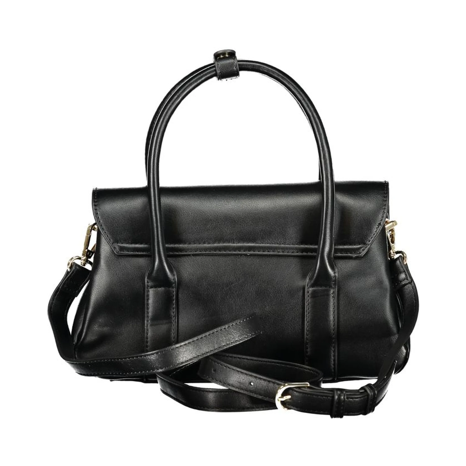 Nero Polyurethane Women Handbag