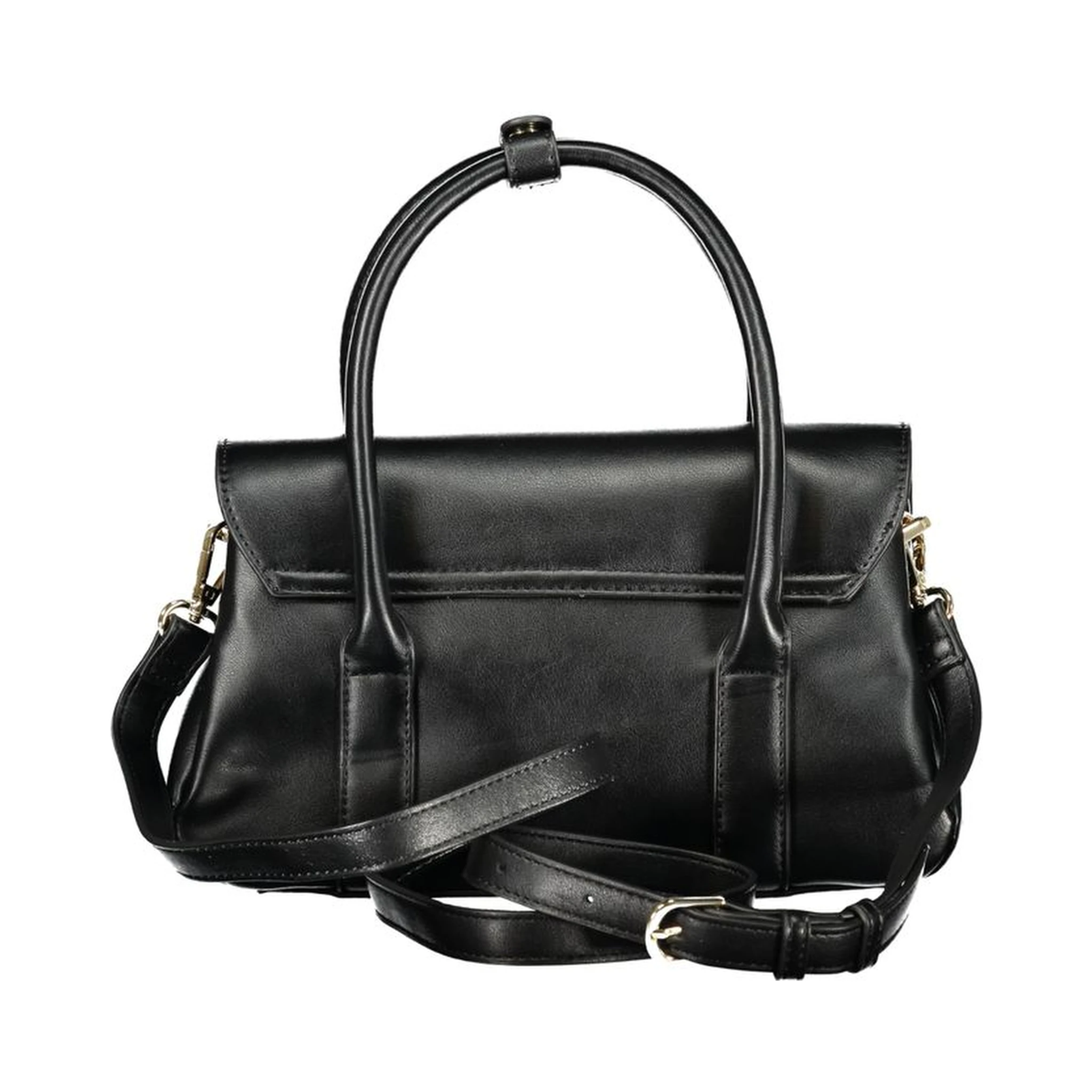 Nero Polyurethane Women Handbag