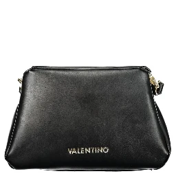 Black Polyurethane Women Handbag