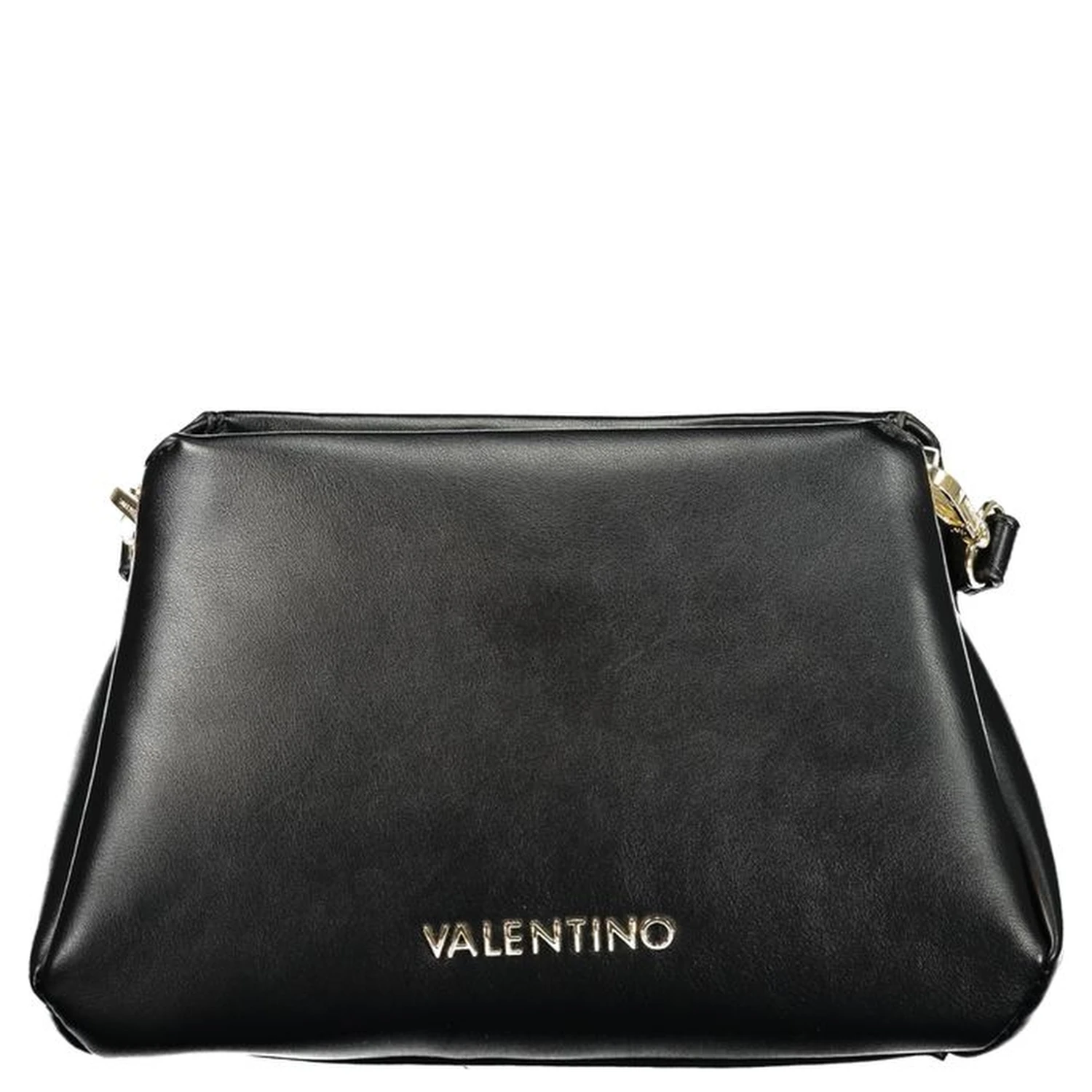 Black Polyurethane Women Handbag